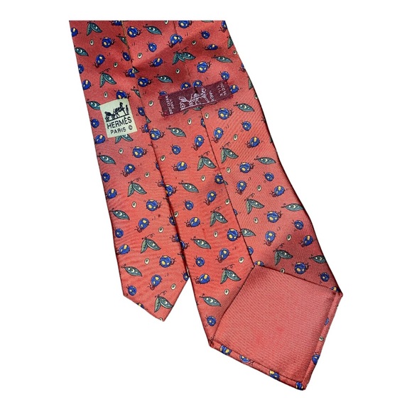 🔥 Vintage Designer Hermes Tie 100% Silk Men's Tie 🔥 - Picture 2 of 4